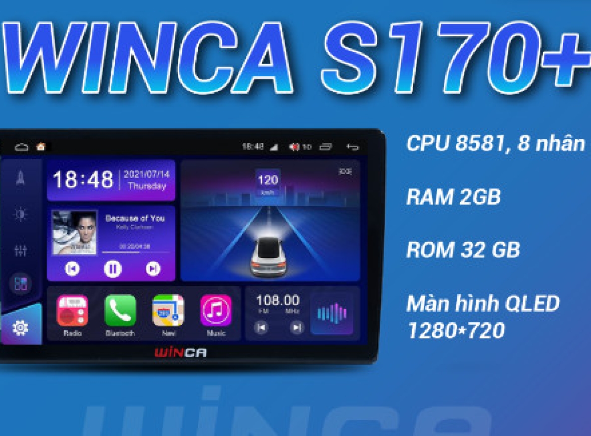  Màn Hình DVD Android Ô Tô Winca S170+